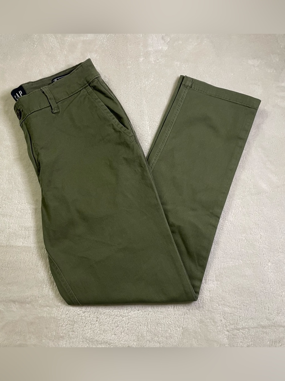 GAP Military Green Relaxed Girlfriend Fit Pants size 6